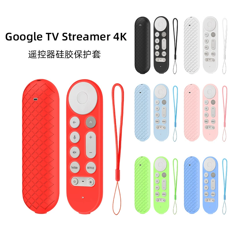 Для 2024 Google Google TV Streamer 4K пульт дистанционного управления Google Силиконовый чехол все включено