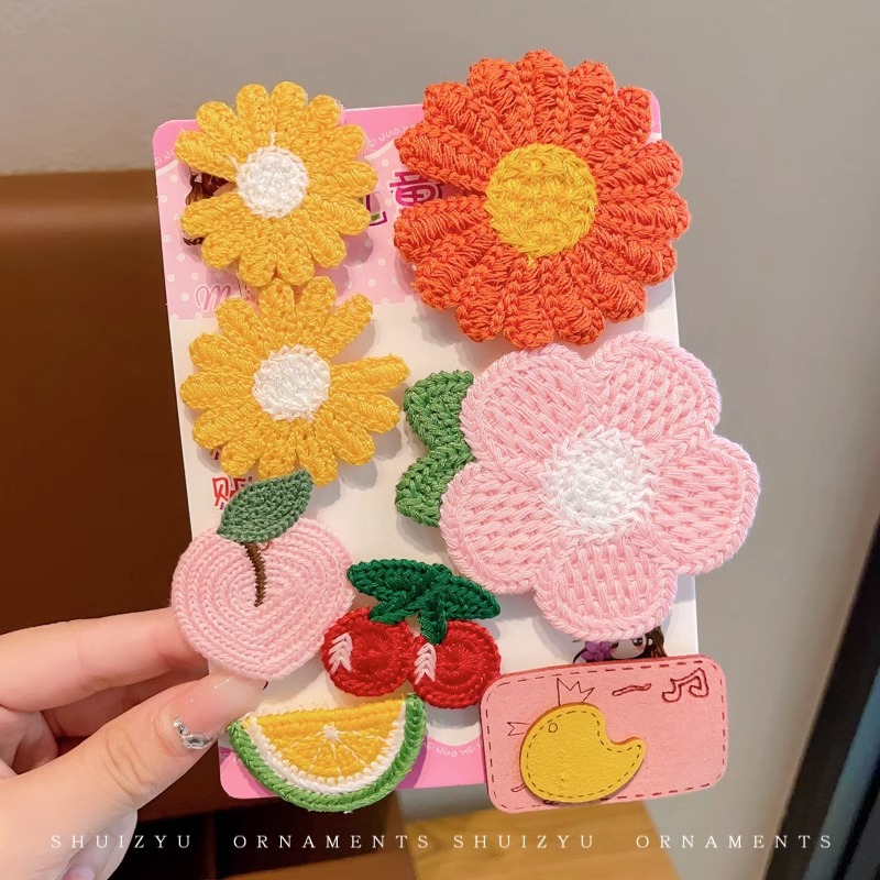 El pelo roto de las niñas artefacto de dibujos animados Velcro bebé de las niñas Linda horquilla sin costuras no duele el pelo flequillo accesorios para el cabello pegajoso