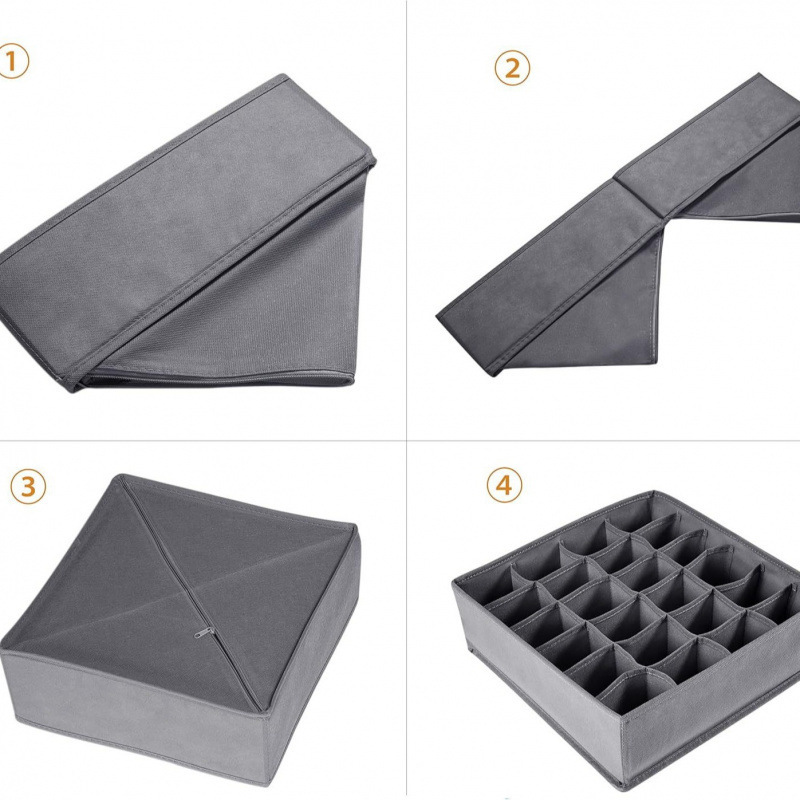 クロスボーダー引き出し生地下着収納ボックス靴下下着収納パーティション家庭用大容量整理ボックスAmazon|undefined