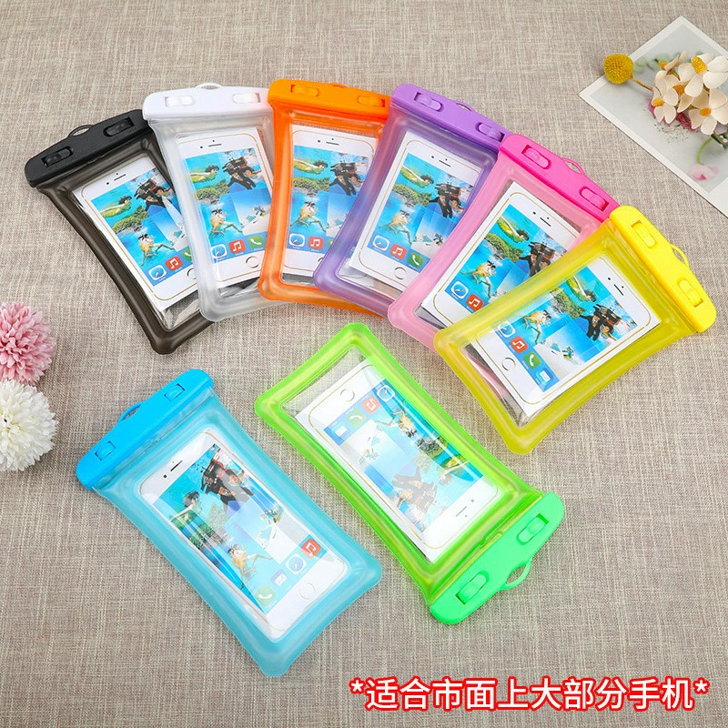 Водонепроницаемая сумка для мобильного телефона с воздушной подушкой, плавающий сенсорный экран, надувной многоцветный водонепроницаемый защитный чехол для дайвинга на вынос, оптовая продажа, чехол для мобильного телефона