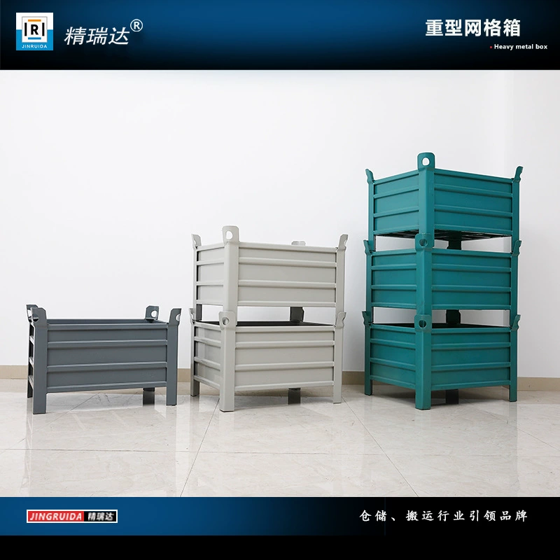 Клетка для хранения железный ящик может быть поднят и транспортирован, гарантия качества, супер несущая, профессиональное производство металлической коробки оборачиваемости, крупногабаритный железный каркас