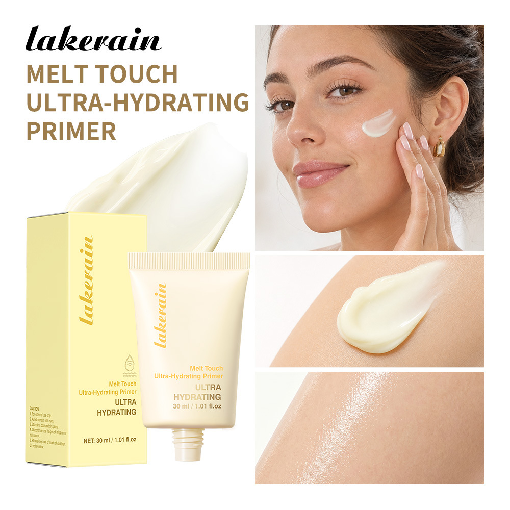Cross-Border Lakerain Butter Moisturizing Makeup Primer Evens Out Skin Tone, Reduces Pores, and Creates a Clear and Flawless Base Makeup