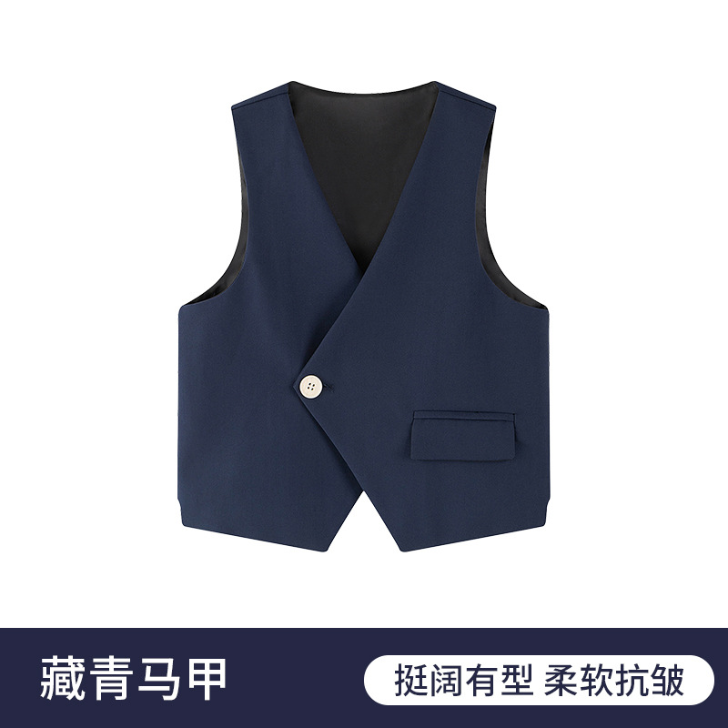 Trajes para niños, chalecos individuales, primavera y otoño, nuevos niños, bodas de estilo británico, niños de flores, trajes de actuación de estilo universitario, vestidos de color sólido