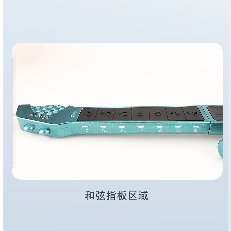 跨境入门级智能无弦吉他拨片款自动档智能弹唱儿童学生乐器玩具|undefined
