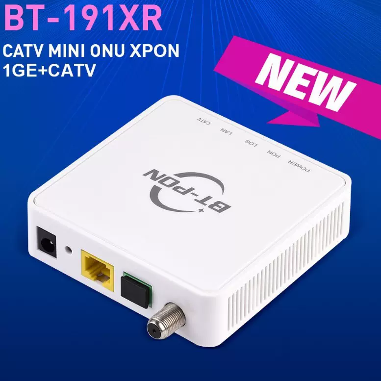 千兆onu外贸版fttr光猫CATV单口XPON光纤网络设备gpon/epon全网通