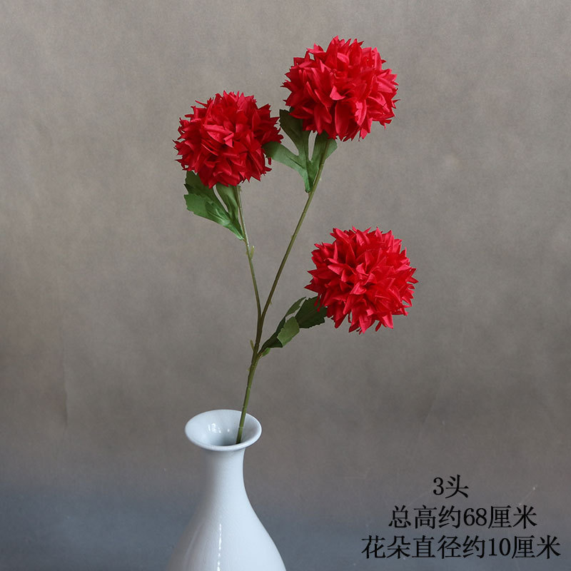 붉은 수정구슬 국화