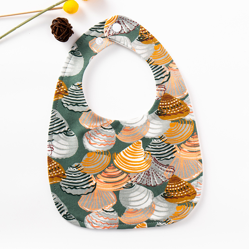 Bebé en forma de U de algodón babero recién nacido impermeable escupir leche saliva Toalla de algodón super suave ajustable babero Otoño e Invierno