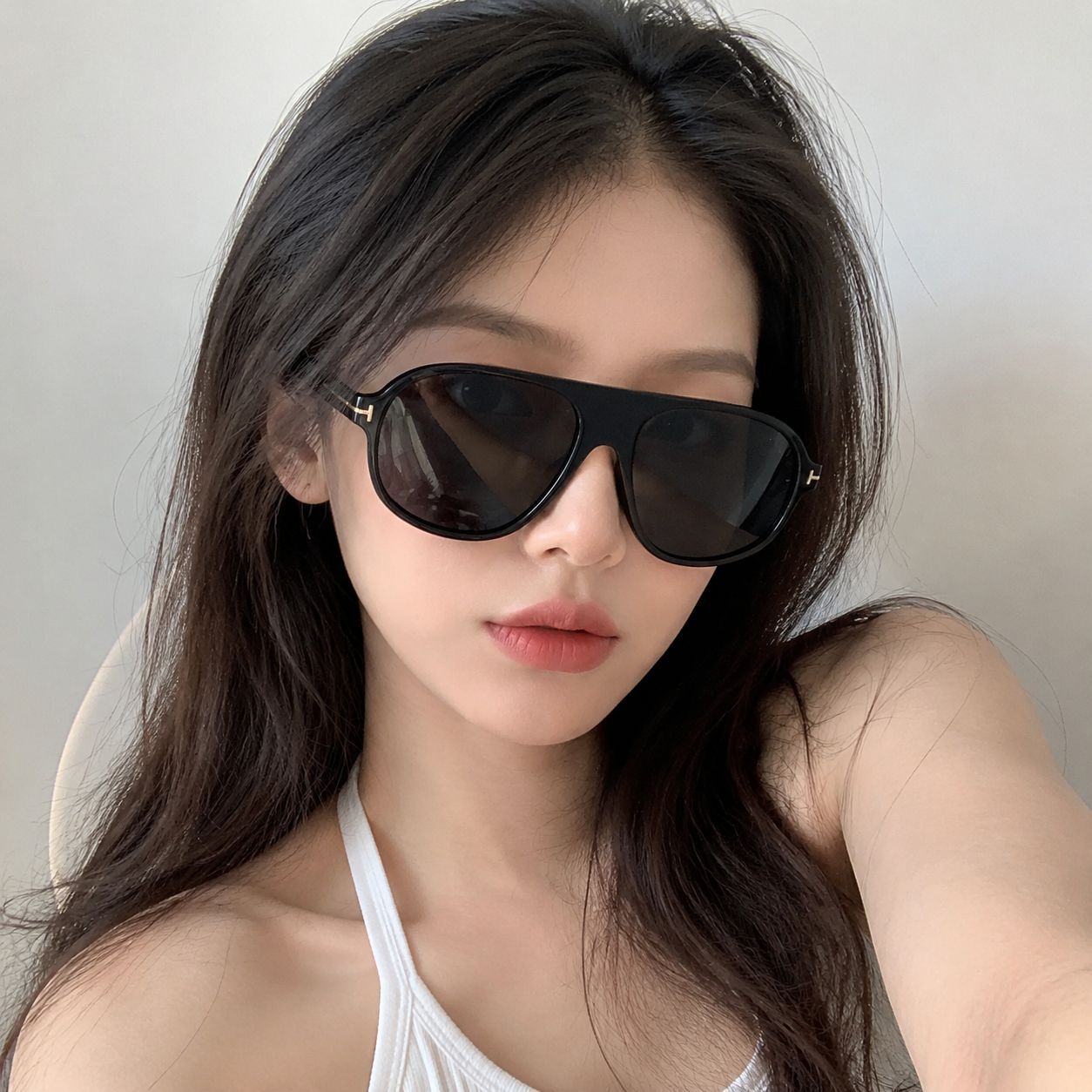 时尚新款女士大框防紫外线T家大牌ins太阳眼镜男士潮流飞行员墨镜