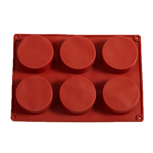 Cross-border 6-company 8-company 15-company cylindrical cake silicone mold wholesale baking round cylindrical geometric dessert chocolate touch