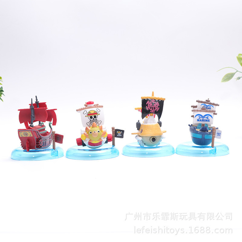 8 海賊アニメ海賊船サンメリー黒ひげおもちゃモデルガシャポン人形装飾品|undefined