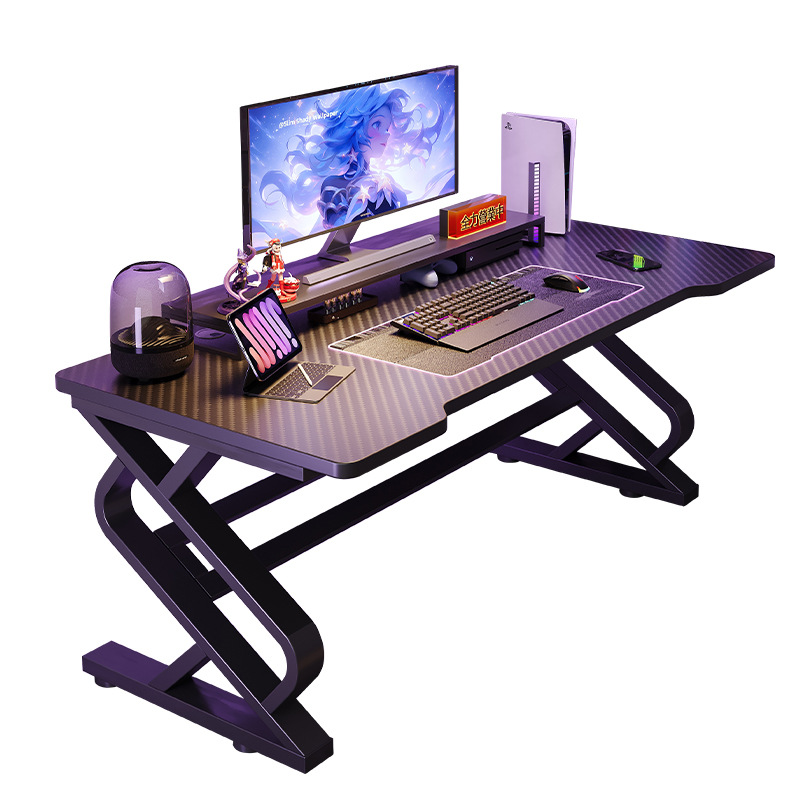 Escritorio de computadora de escritorio e-deportes en vivo escritorio dormitorio escritorio de estudio de escritura de escritorio de fibra de carbono escritorio de aire minimalista