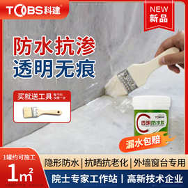 透明防水胶外墙渗水专用胶室外防水涂料堵漏王屋顶补漏裂缝修补胶