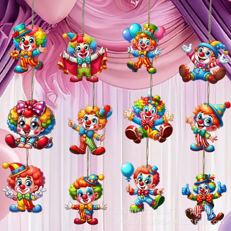 12Pcs Vivid Puppet Ornaments Set - Colorful Hanging Decorations Perfect for Party Ornaments 12Pcs Vivid Puppet Ornaments Set - Colorful Hanging Decorations Perfect for Party Ornaments