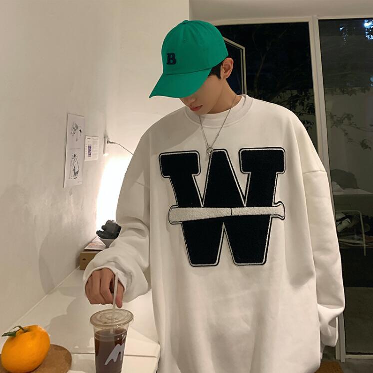 American retro carta suéter de los hombres ins marca de moda todo fósforo suelta Juventud Nacional de moda de la calle superior con capucha