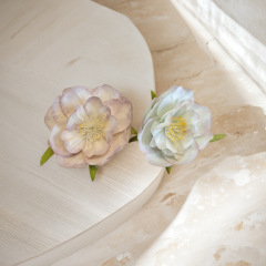 6cm椿の花輪飾りDIY漢服頭飾り花アーチフラワーアレンジメント飾り付け造花模造花輪
