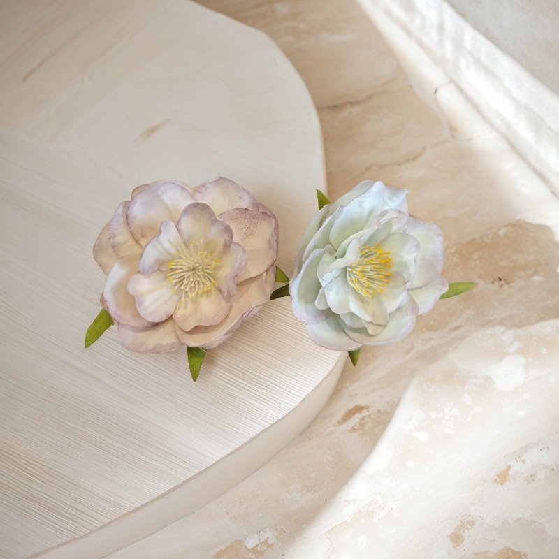 6cm椿の花輪飾りDIY漢服頭飾り花アーチフラワーアレンジメント飾り付け造花模造花輪|undefined