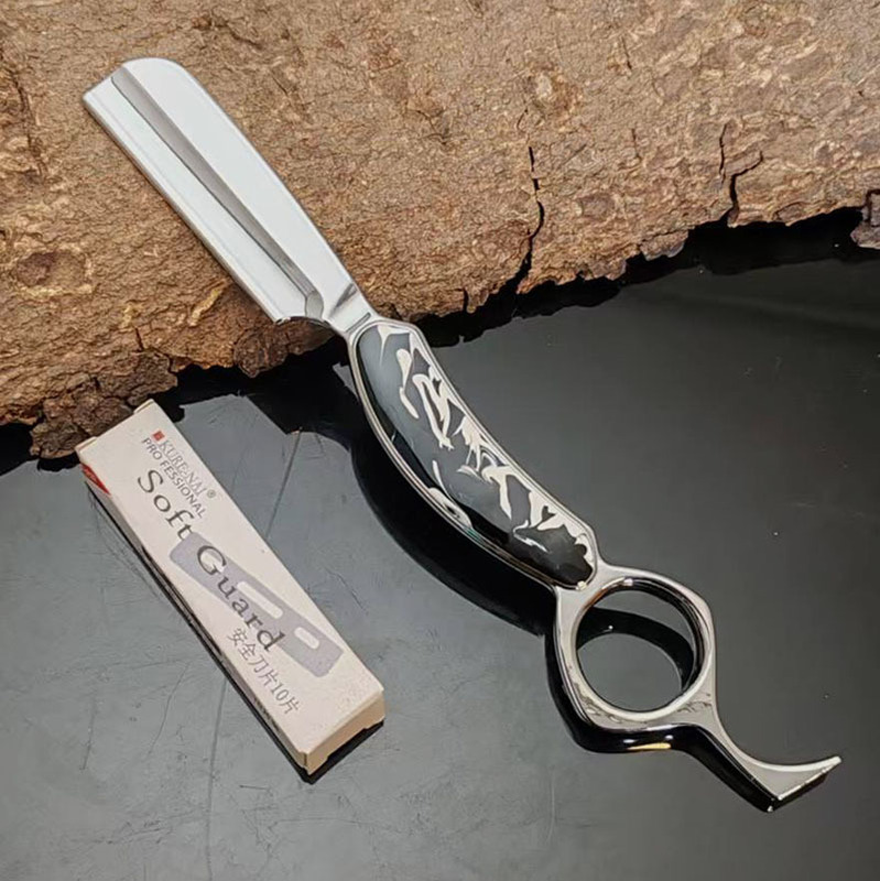 Xian Brand Safety Razor Holder, Zebra Pattern Integrated Manual Razor