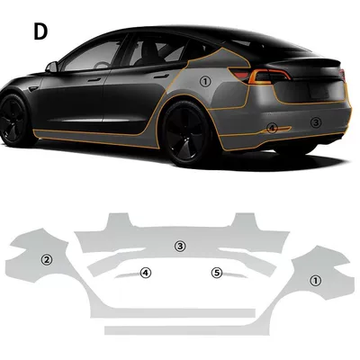 Clothing TPU Film Paint – Car paint protective film - package-4-20-23-tesla-3