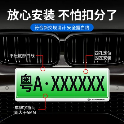 Leapmotor B10 C16 T03/C11/C10: License plate holder/license plate holder