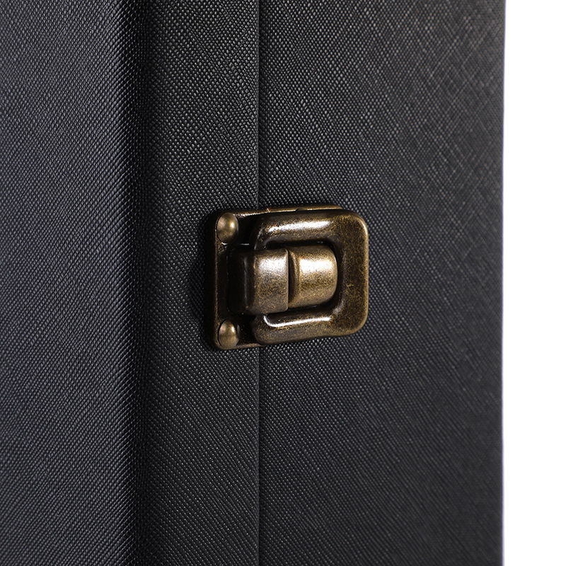 Rainling Red Wine Gift Box with Double Diamond Leather Box, Universal Wine Packaging Can Include 4 Wine Accessories