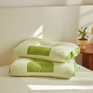 Free Shipping 3D Knitted Cotton Massage Head Bamboo Fiber Pillow SPA Stretching Pillow Comfortable Partition Anti-mite Antibacterial Pillow