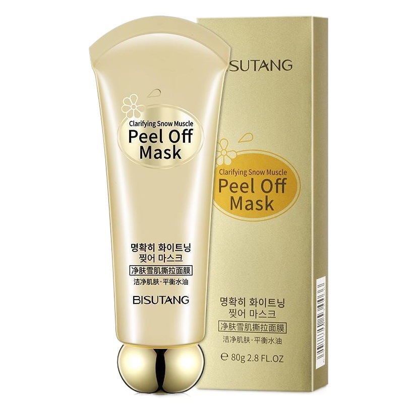 Bisutang Peel-Off Mask Full Face Cleansing Blackheads and Acne Exfoliation Shrink Pores Deep Cleansing Oil Control Firming