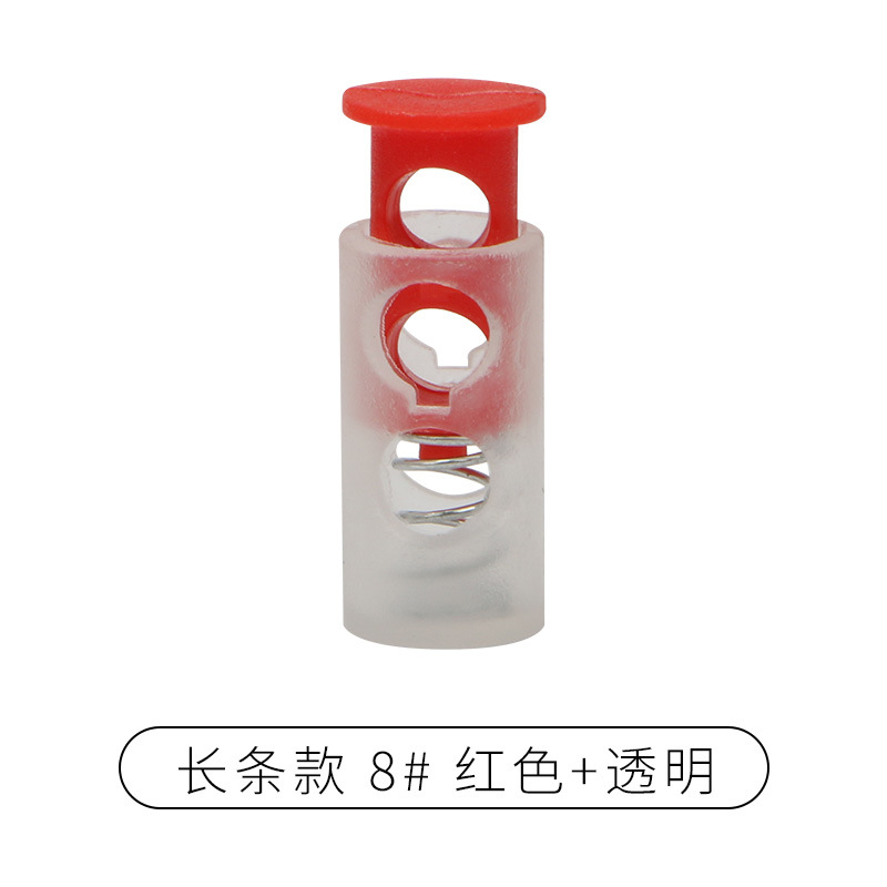 Rebecca primavera hebilla de plástico solo agujero ajuste botón campana tapa doble agujero hebilla de cuerda redonda negro cerdo hebilla de la nariz