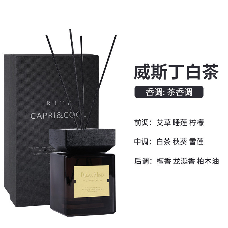 CITTA/西苔【手取り500ML】木蓋角瓶精油アロマホーム寝室アロマ置物|undefined