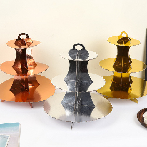 Children's birthday dessert table decorations wedding party supplies decorations disposable paper cake stand