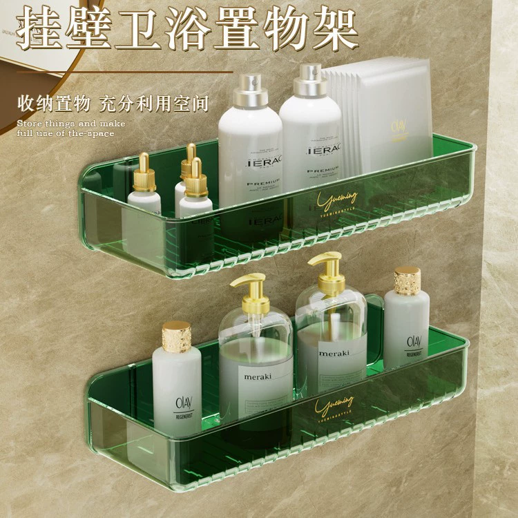 Стеллаж для хранения унитаза Ванная комната Туалет Ванна Умывальник Мытье-стирка Настенная полка без перфорации Стена