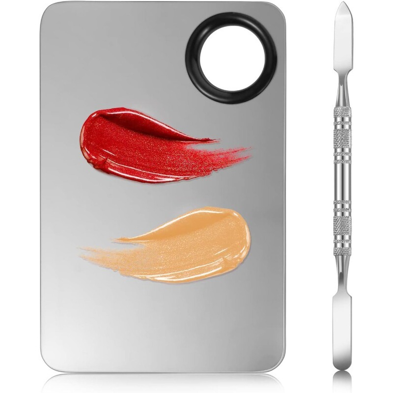 Stainless Steel Palette Palette Palette Makeup Palette Beauty Tools Foundation Liquid Blending Plate suit