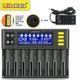 LiitoKala lii-S8 8 Slot LCD LCD Display 1865 9V Lithium Battery Charger