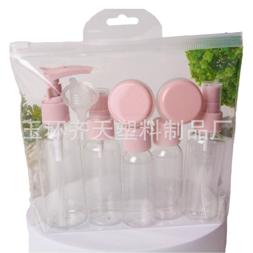 Spot Travel Set Botella de maquillaje Botella de plástico Botella de loción Botella de tóner Shampoo Disposición Botella Spray Botella