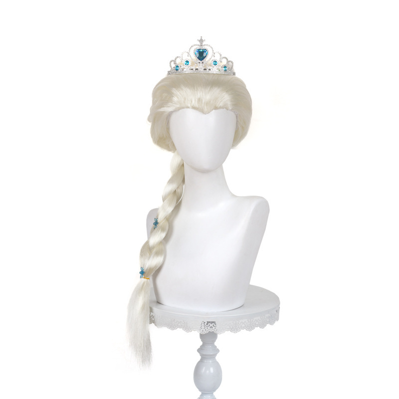 Aisha Princess cos Wig Frozen Aisha Braids Elsa Princess Halloween Dress Up Wig Braids Aisha Princess cos Wig Frozen Aisha Braids Elsa Princess Halloween Dress Up Wig Braids