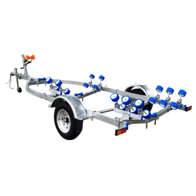 Inflatable Boat Trailer, Motorboat Trailer, 5360*2100mm Small Marine Trailer, Hot-Dip Galvanized Boat Trailer (Avtomobil ehtiyat hissələri)
