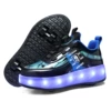 801 blue small four -wheel charging light