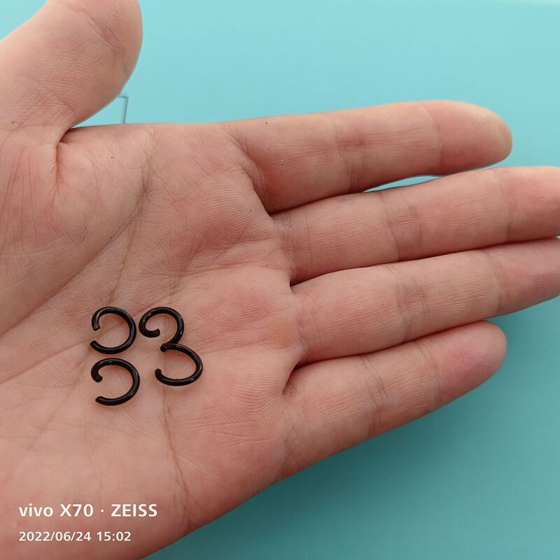 在庫あり 1.2*8MMと1.2*10MMの塗装済みカラーオープンリング 鉄製接続リング ブレスレットDIYアクセサリー|undefined