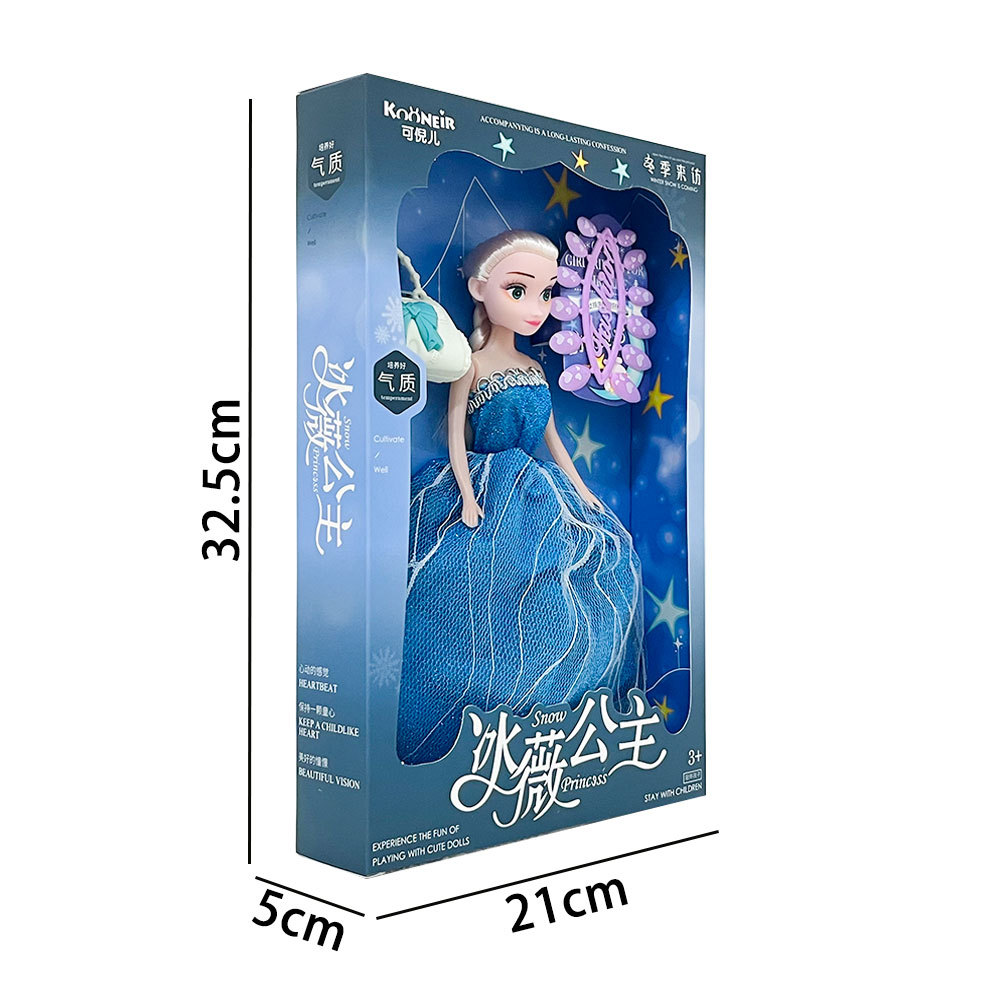 Barbie al por mayor muñeca de nieve simulación princesa chica caja de regalo conjunto de juguetes regalos de inscripción de instituciones de enseñanza y capacitación
