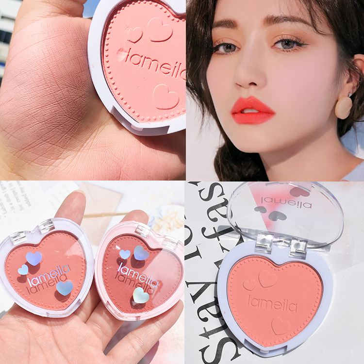 Student Rouge blush plate nude makeup makeup monochrome beginners female monochrome powder Blusher vitality nude makeup a hair substitute