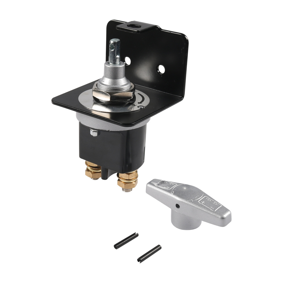 Car modification battery power-off switch 12-24V anti-leakage knob-type battery main switch with copper terminals