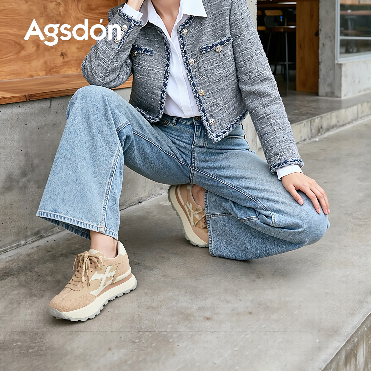 Auge Lion Dengde zapatos de entrenamiento para mujeres 2025, nuevos zapatos de ballet de invierno Meirard, zapatos de gran tamaño, zapatos de papá.