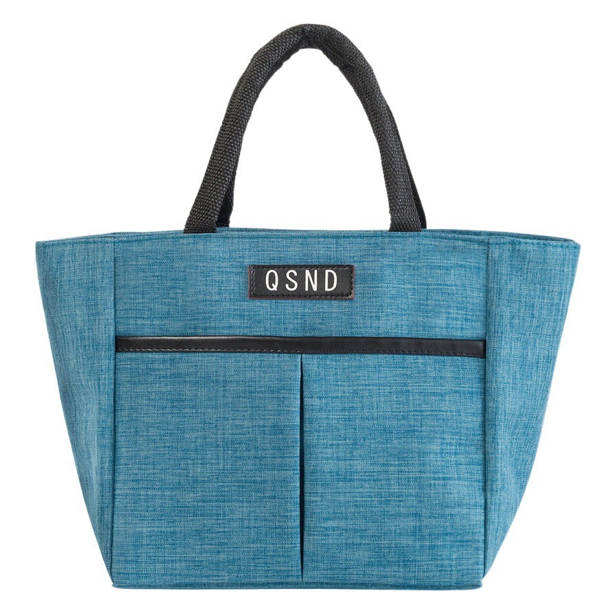 Trabajador de oficina bolsa de almuerzo bolsa de aislamiento térmico pequeño estudiante bolsa de almuerzo bolso cuadrado grueso papel de aluminio bolsa de Almuerzo