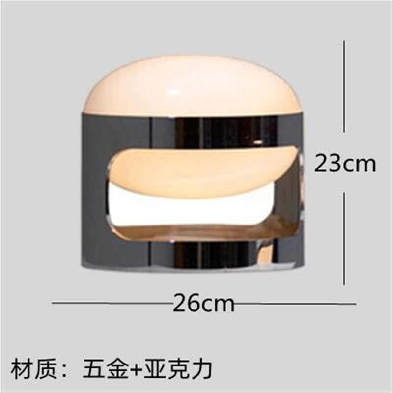 クリエイティブデザイン北欧シンプルで豪華な電気スタンド寝室ベッドヘッドランプ感リビング装飾ガラス|undefined