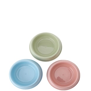 Factory pet supplies candy color single Bowl dog food bowl cat and dog bowl large affordable practical direct sales printable LOGO