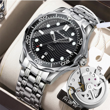 海马300男士手表男夜光日历防水夜光假机械外贸跨境抖音快手代发