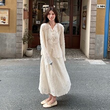 超火温柔风穿搭小香风套装裙女春春2026绝美超仙半身裙两件套