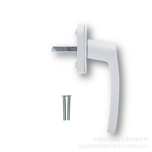 Plastic window handle Type 3, aluminum base aluminum handle, U-slot flat door window round handle