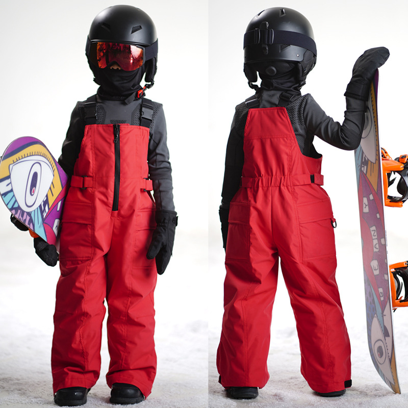 Jungen und Mädchen Hosen Snowboard und Snowboard Arbeitshosen Verstellbare 3 in 1 Arbeitshosen aus Baumwolle_voghion.com