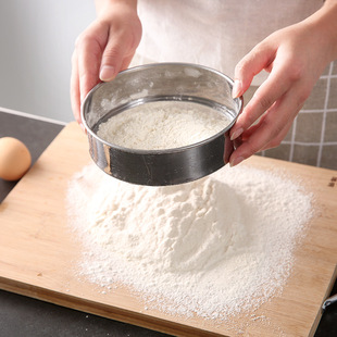 Er Li Sieve Flour Sieve Stainless Steel Roo Gong Screen Screen Filter Mesh Sieving Household Mesh Sieve Baking Superfine Drain Noodles