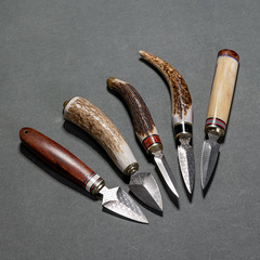 Stainless steel tea cake pry knife Damascus tea knife tea needle Pu 'er tea tea cake opening tool rosewood tea brick special knife